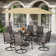 Alyah Rectangular 6 - Person 60'' Long Dining Set with Umbrella