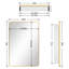Armoire à pharmacie en aluminium avec miroir-1470370128-1470370129