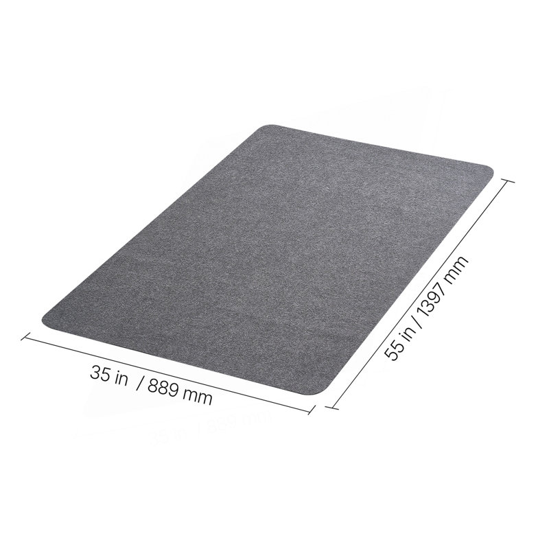 Tapis de chaise 55 po x 35 po pour surface de plancher en polyester
