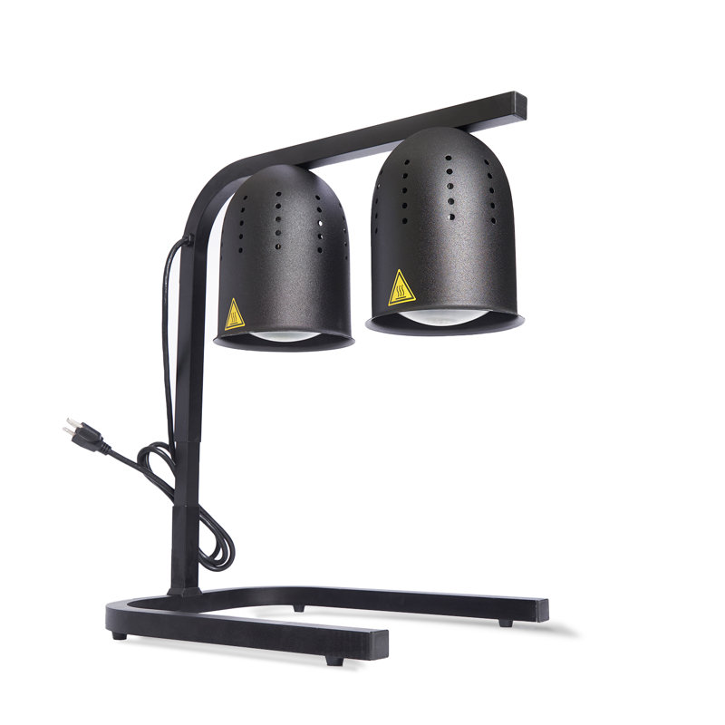 Bande chauffante et lampes chauffantes en aluminium, Noir