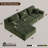 Boneless 97" L L-Shaped Boneless Sofa with Chaise Lounge, Tool-Free Setup, Modular Sectional Couch with Ottoman & Pillow for Living Room, Bedroom, Upholstered Corduroy/Checkered Couch-2018352475-2018352474