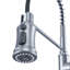 Spring Pull Down Single Handle Kitchen Faucet With Deck Plate & 3-function Sprayer
