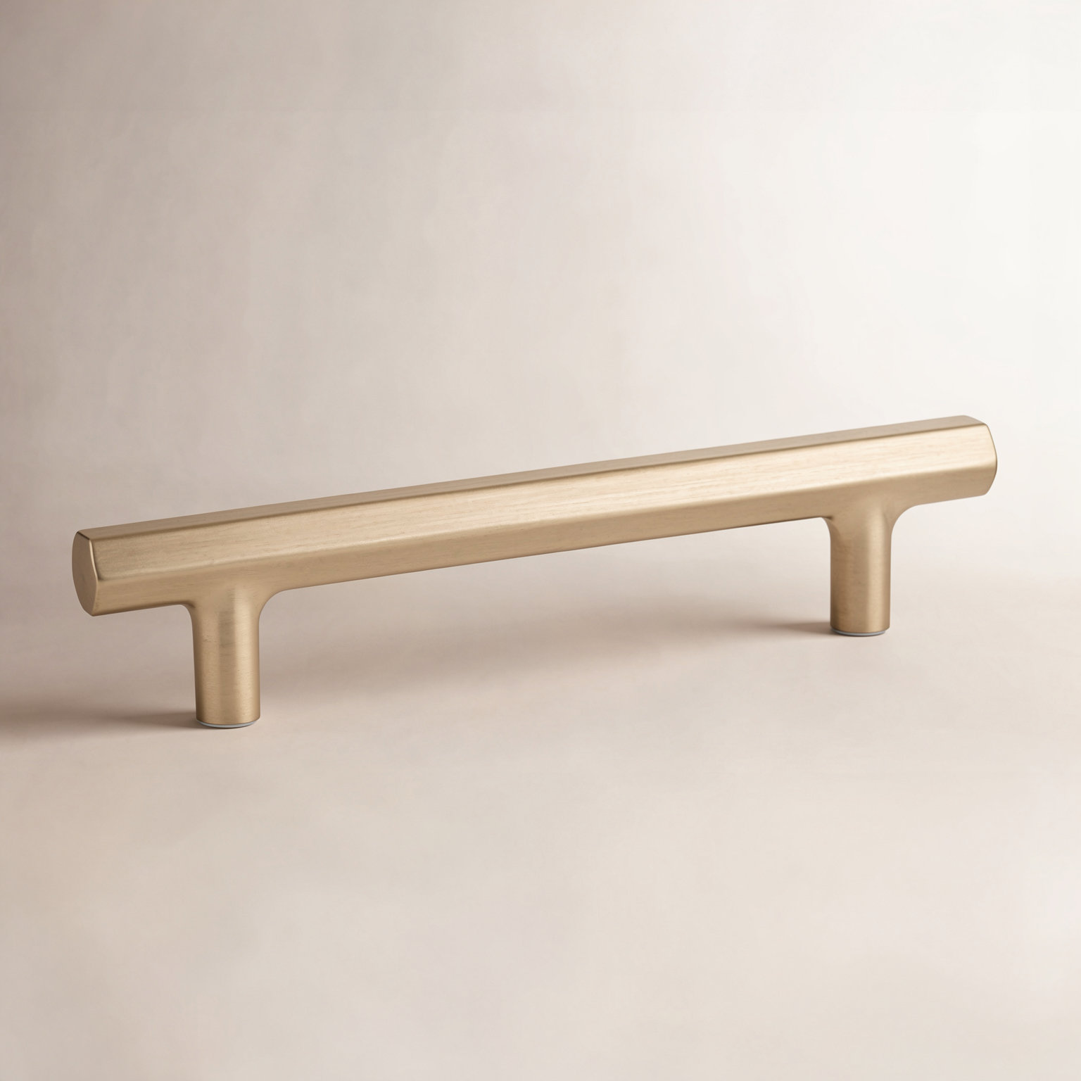 Emtek Mod Hex Cabinet Pull, Satin Brass, 4"