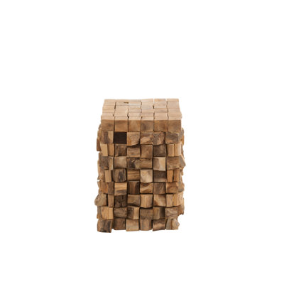 Bathampton Solid Wood Block End Table