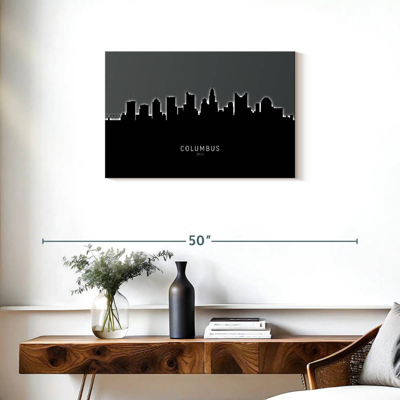 Columbus Ohio Skyline IV, 20" H x 30" W