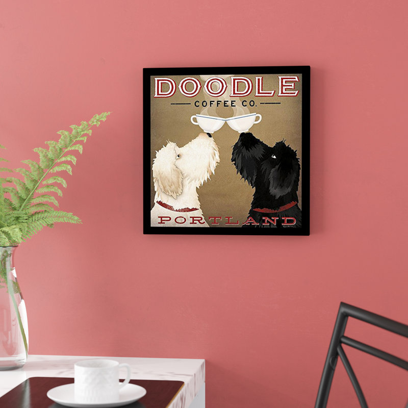 « double doodle coffee company portland » par ryan fowler, impression encadrée