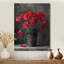 Œillets monochromes rouges et noirs vibrants en pot II - œillets, art mural-1424515569-1424515583