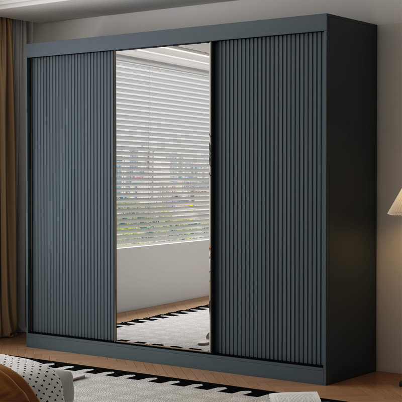 3 Door Manufactured Wood Wardrobe