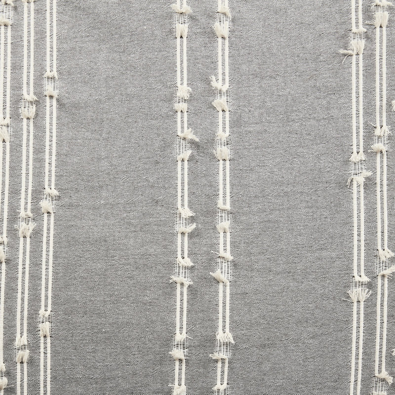 Housse de couette pour lit double / grand en coton gris et couleurs, textures