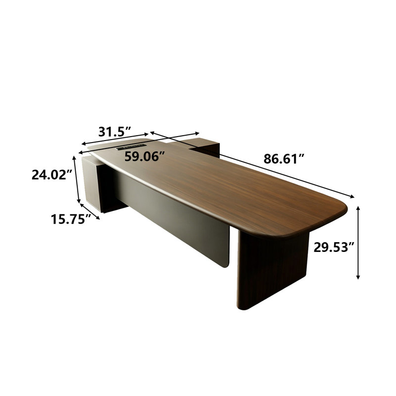Bureau de direction 86,61 po, H 29,53 po x l 86,61 po x P 59,06 po