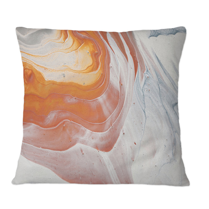 Abstract Throw Pillow, 18" x 18"