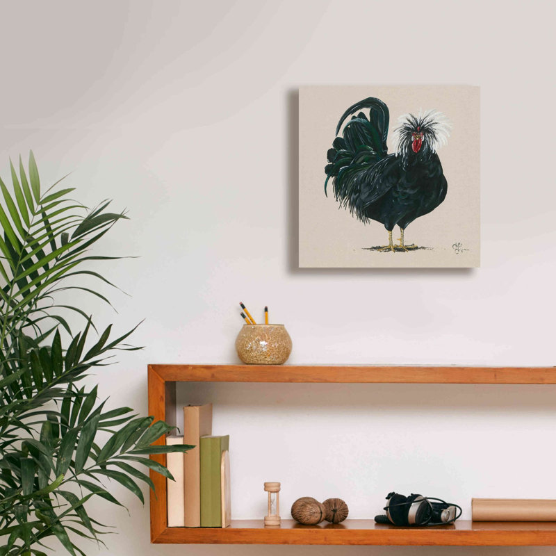 «Chicken» par Hollihocks Art, estampe numérique sur toile, H 12 po x l 12 po x P 0,75 po