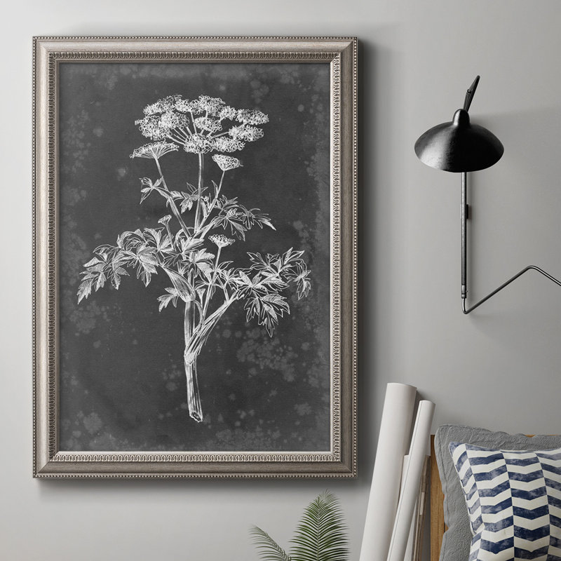 " Slate Floral II ", 20" H x 16" W x 2.5" D