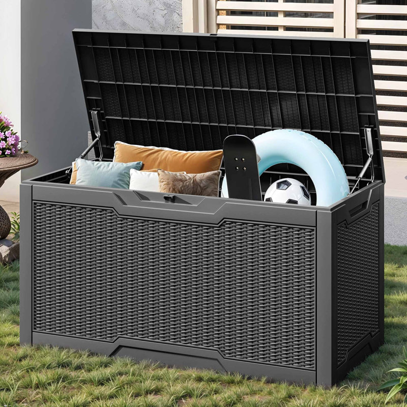 Contenant verrouillable pour terrasse 100 gallons, Black