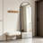 59×16 Inch Black Arched Full-Length Mirror, Wall-Mounted Or Tilted Hanging, Or Floor-Standing And Versatile.