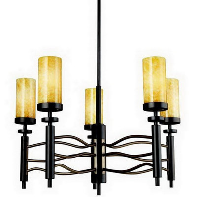 Garceau 5 - Light Dimmable Classic / Traditional Chandelier