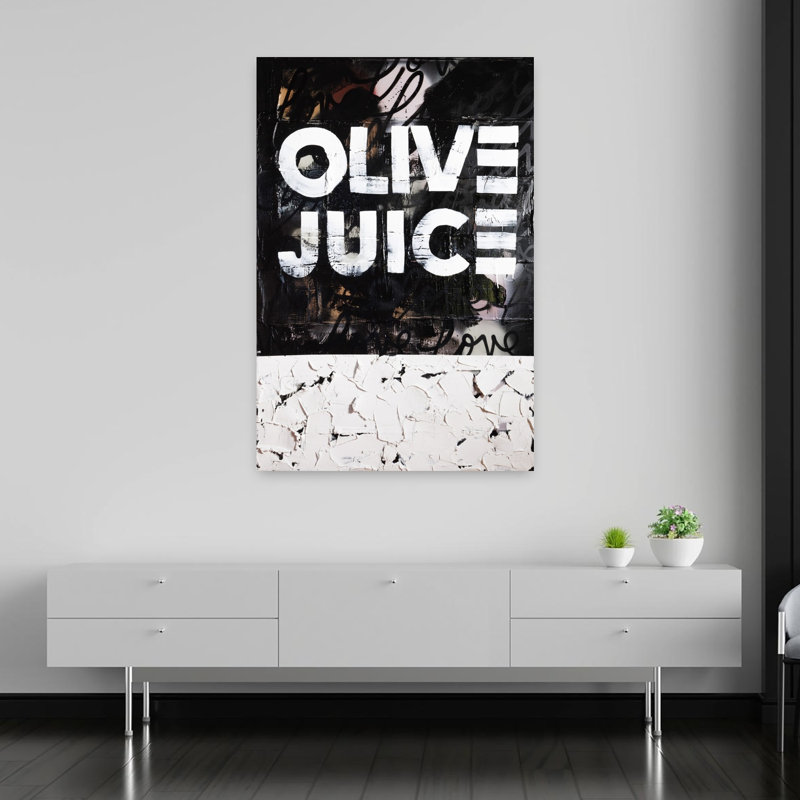 Olive Street art abstrait et art mural contemporain, H 60 po x l 40 po