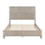 Base de lit en bois massif, cadre de lit plateforme grand avec tête de lit, tête de lit haute en bois naturel, pas de sommier tapissier, beige-1250329561-1250329559