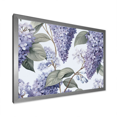 " Purple Ang Gray Lilac Fragrant Blooms II "