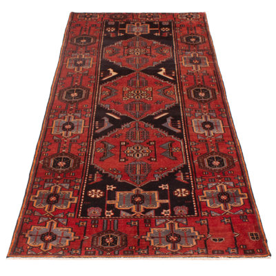 Delanda One-of-a-Kind Runner 4'4" X 9'10" 1990s Wool Area Rug