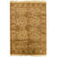 Hand Knotted Wool Oriental Area Rug in Gold
