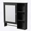 Armoire de rangement murale de salle de bain, armoires à pharmacie avec grande porte miroir-480185503