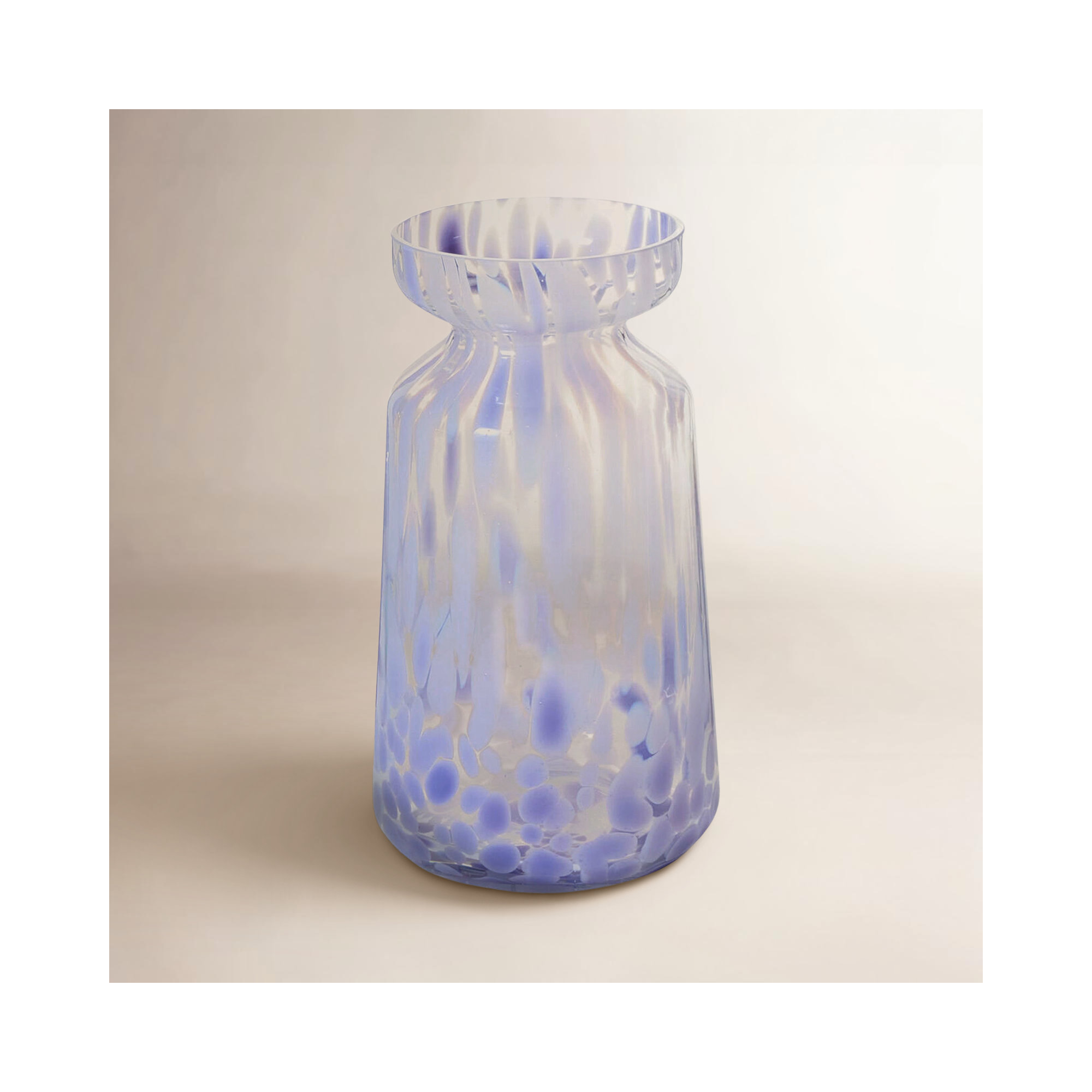 Aude 9.75'' Glass Table Vase, Purple