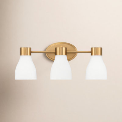 Jessa 6-Light Opal Glass Dimmable Vanity Light