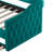 Twin Size Tufted Upholstered Daybed with Trundle ,Velvet Sofabed with USB&Type-C Charging Ports,No Box-spring Needed,Green-1639102217