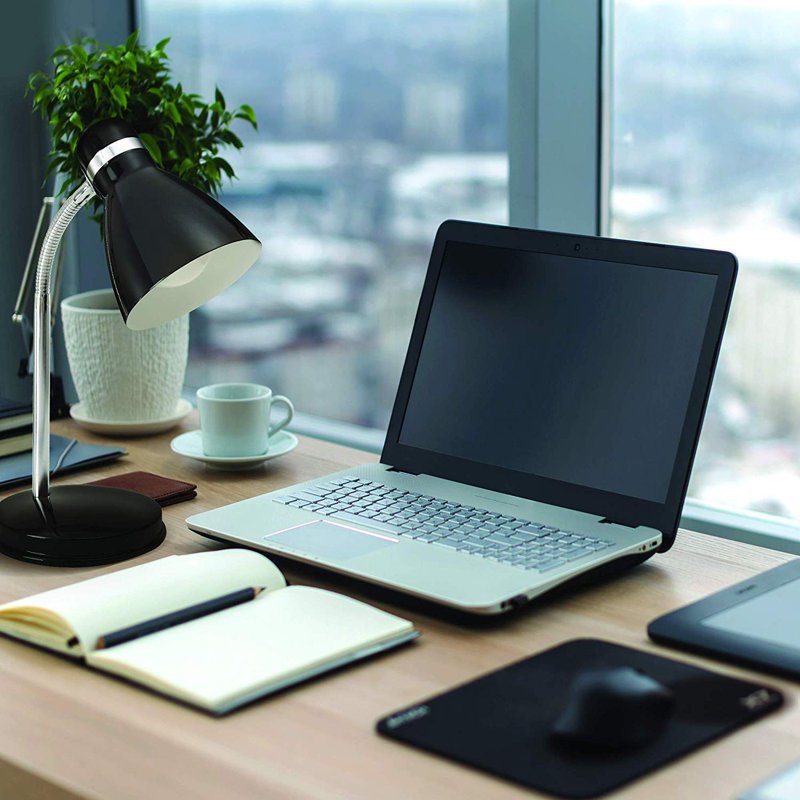 Lampe de bureau 13 po Pierpoint, Noir