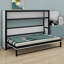 Lit escamotable moderne avec tablettes de rangement intégrées-1293090642