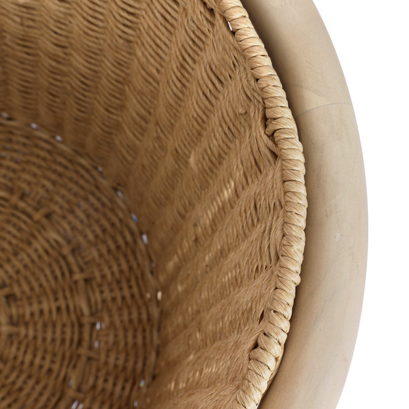 Kernan Basket-Single Twisted Black Hyacinth, Single Twisted Harvest