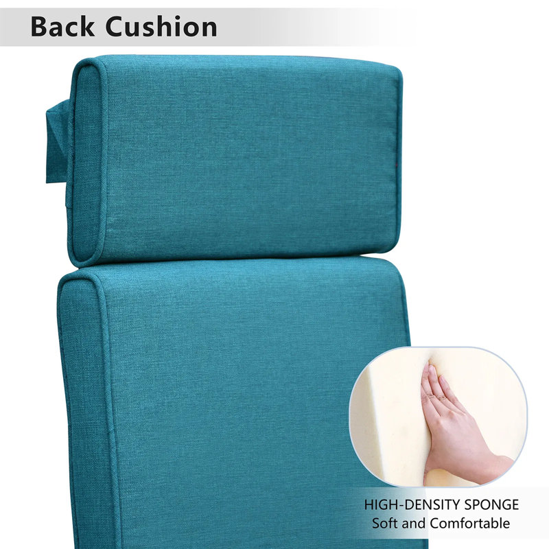 Outdoor Recliner Replacement Cushion – All Weather Resistant, Removable Machine-washable Cover, Perfect For Indoor/outdoor