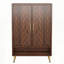 Armoire de rangement en bois pour chaussures avec portes
