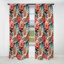 Corail Serenade motif tropical IV - Rideau floral - Rideau occultant floral - 1 panneau
