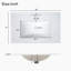 Meuble-lavabo de 30 po avec lavabo simple, lavabo sous le comptoir, armoire de rangement pour la salle de bain avec 2 portes et un tiroir, fermeture en douceur, rangement multifonctionnel, structure en bois massif