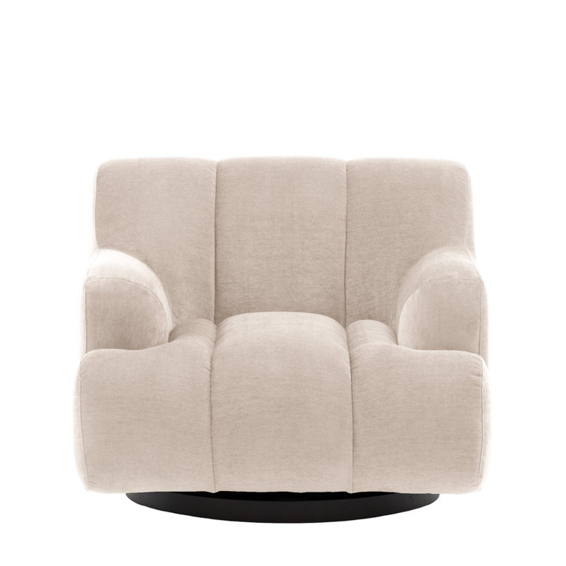 Upholstered Armchair, Cream