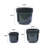 3 Pieces Ceramic Flowerpot, Modern Planter for Patio, Garden or Windowsills-693739970