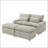 Loveseat Sofa 70.9 Free-Combined Sectional Convertible Sofa Bed With Storage, Movable Ottomans, USB Ports, And Cup Holders For Living Room-470729386