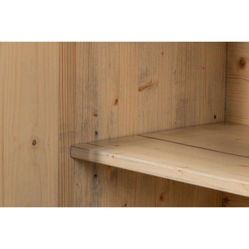 Crested Wall Cabinet, Carmine Legno Tranparent