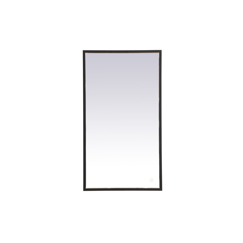 Miroir Piche, 20 po x 36 po, Noir