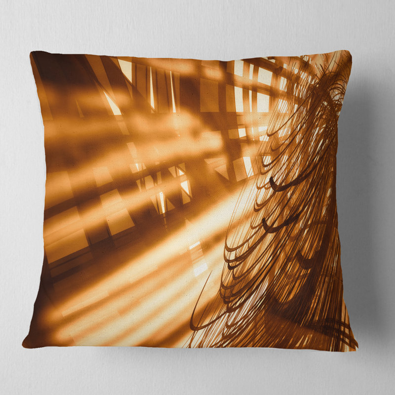 Coussin Fractal, 16 po x 1 po, Coussin décoratif