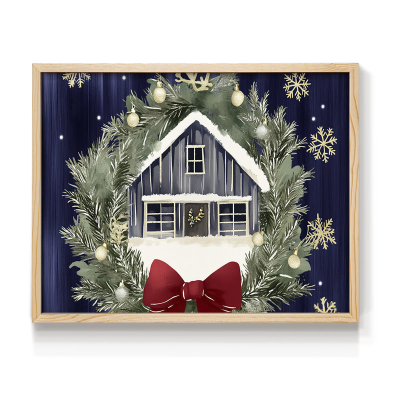 «Chirstmas Art» - Dccxxxxxxxx - Impression encadrée, H 8 po x l 10 po, Naturel
