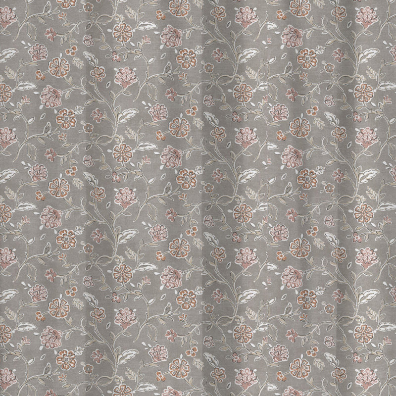 Cotton Semi Sheer Curtain Pair, Width 168 x Drop 229 cm