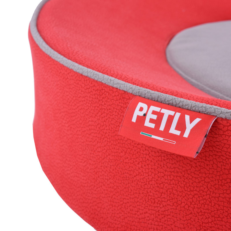 Orthopedic Microfibre Pet Bed, Red