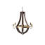 Lustre traditionnel en bois et métal-401039450