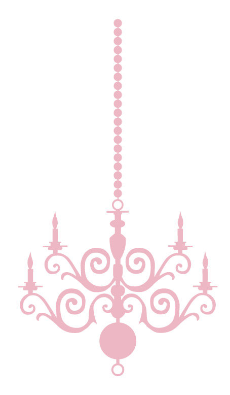 Décalcomanie murale lustre, Rose œillet