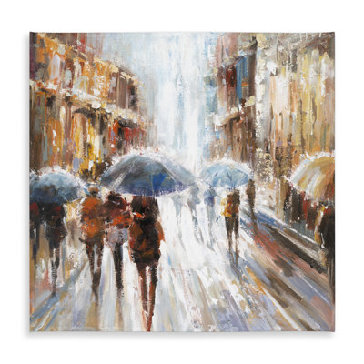 Abstract Passersby Tablecloth | Modern Indoor/Outdoor Decor