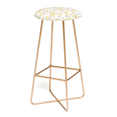 Dristy Upholstered Counter Stool with Metal Frame