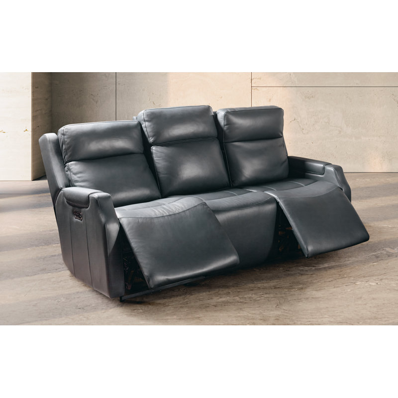 The Zero Gravity Power Sofa with Power Headrests and Lumbar, Gray